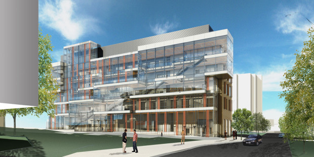 Rendered building photo of Dell Medical School (Credit: Building ATX) Click photo for more.
