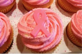 breast cancer cupcake